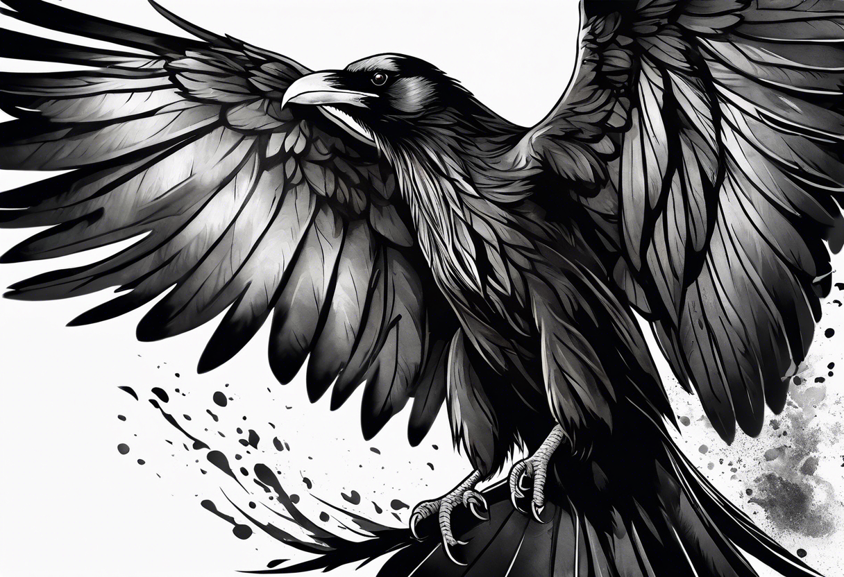 Flying Ravens tattoo idea