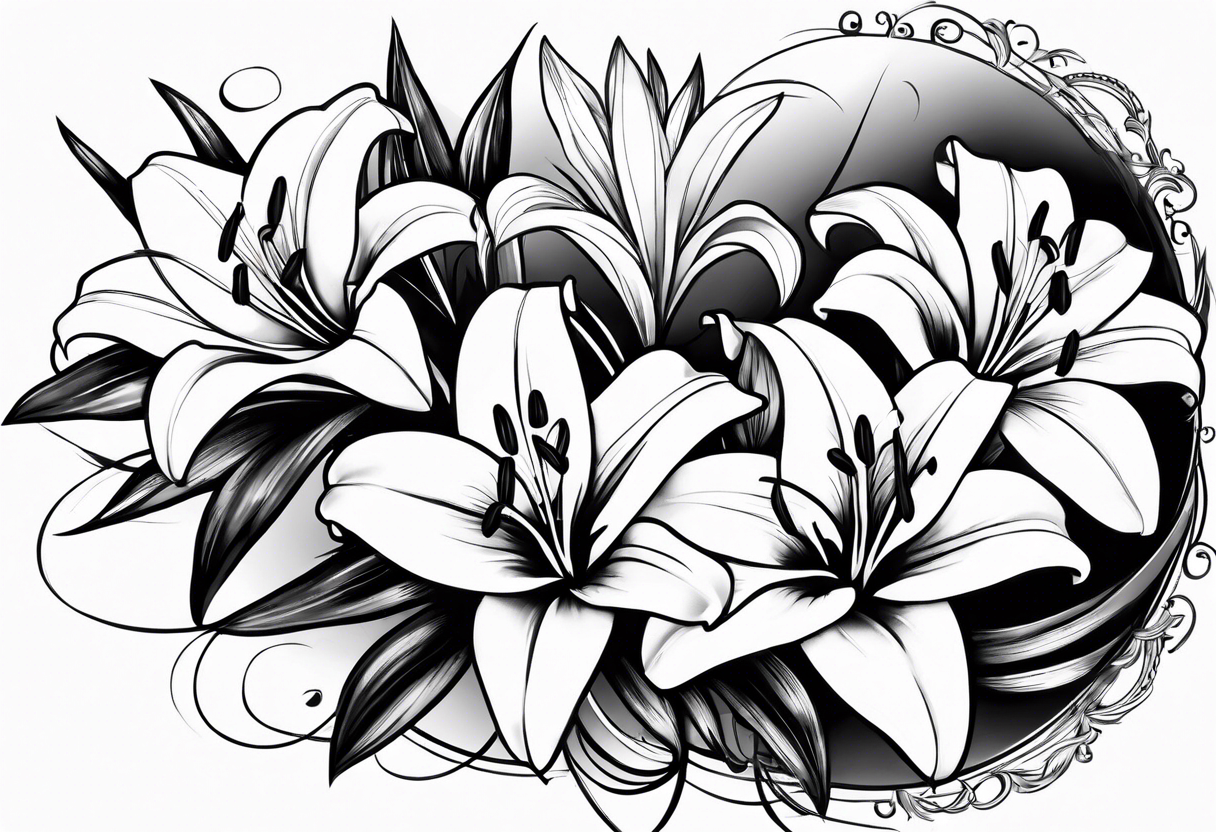 Lillies tattoo idea