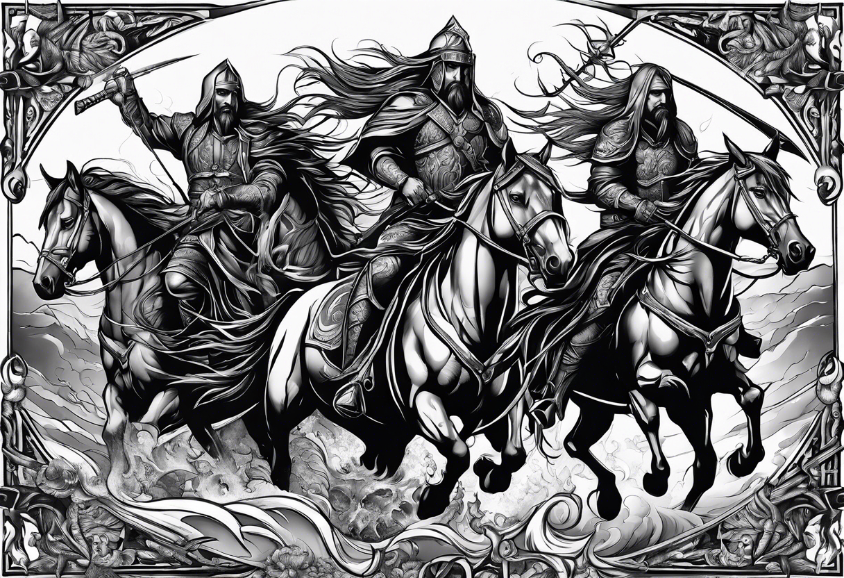 Four Horsemen of the Apocalypse tattoo idea