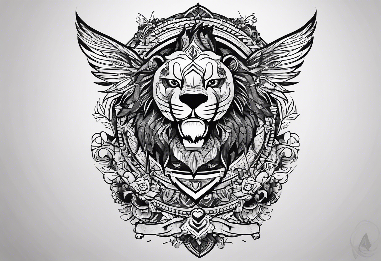 A symbol that emphasizes intelligence, strength and determination. tattoo idea