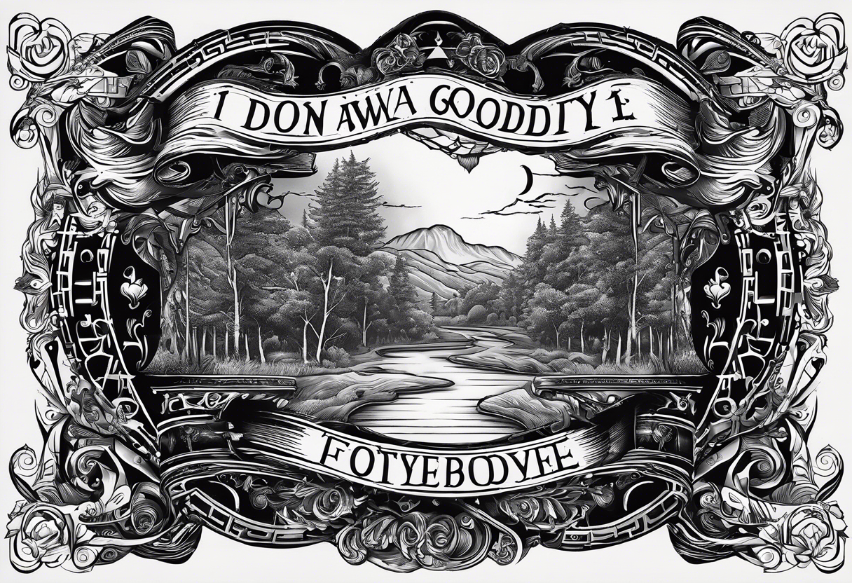 Text I don’t wanna say goodbye, ‘cause this one means forever. 1946 - 2013 tattoo idea