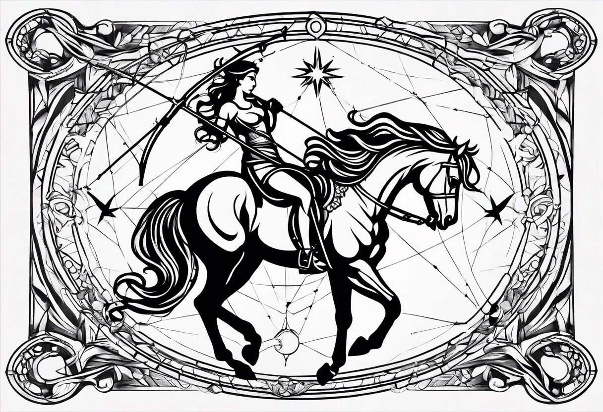 Sagittarius constellation tattoo idea