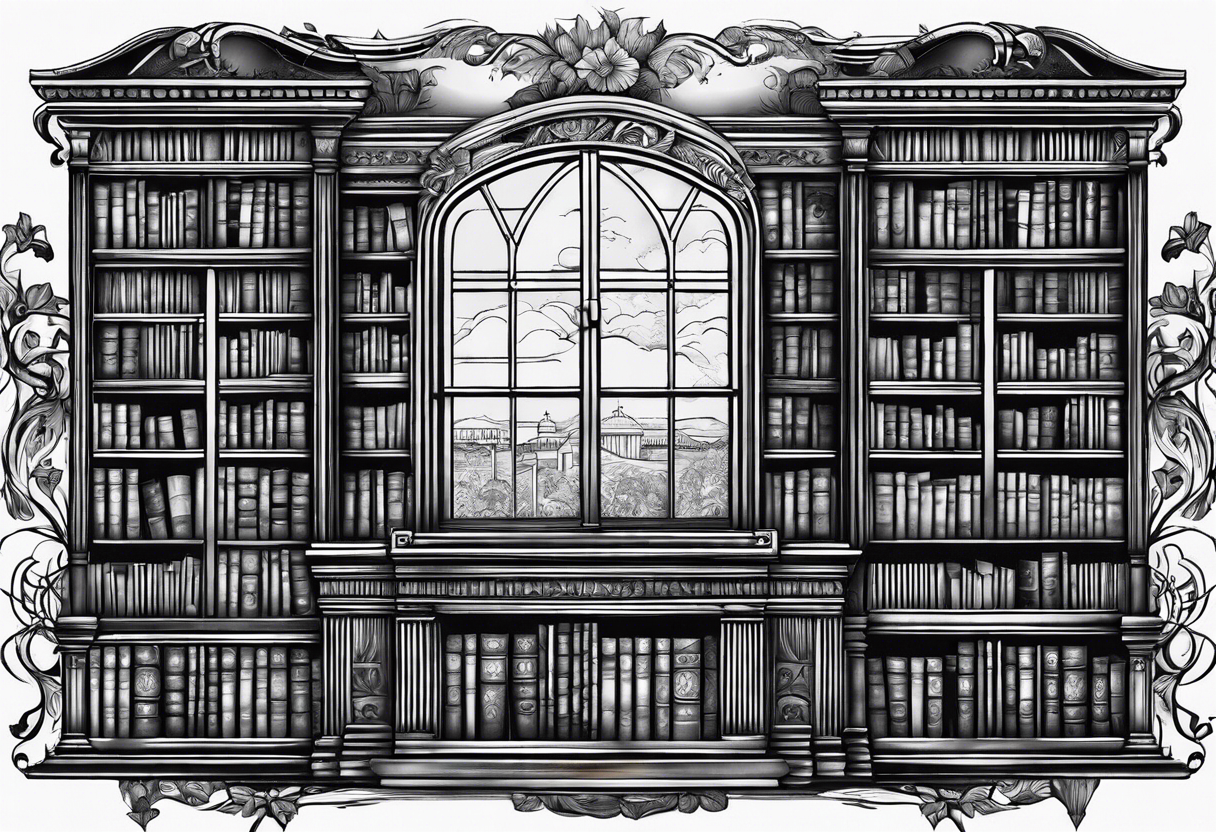 Library tattoo idea