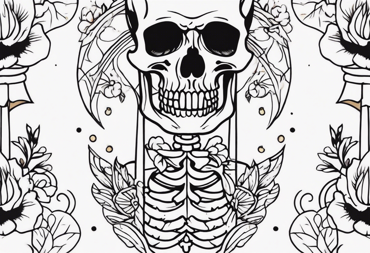 skeleton tattoo idea