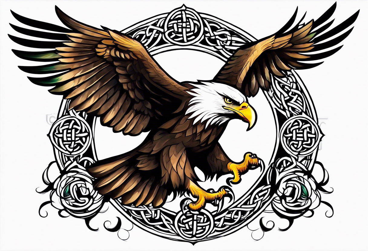 An eagle tattoo | Eagle tattoo, Body art tattoos, Tattoos