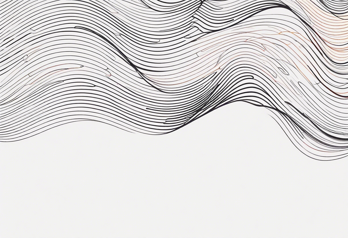 Wavy lines tattoo idea