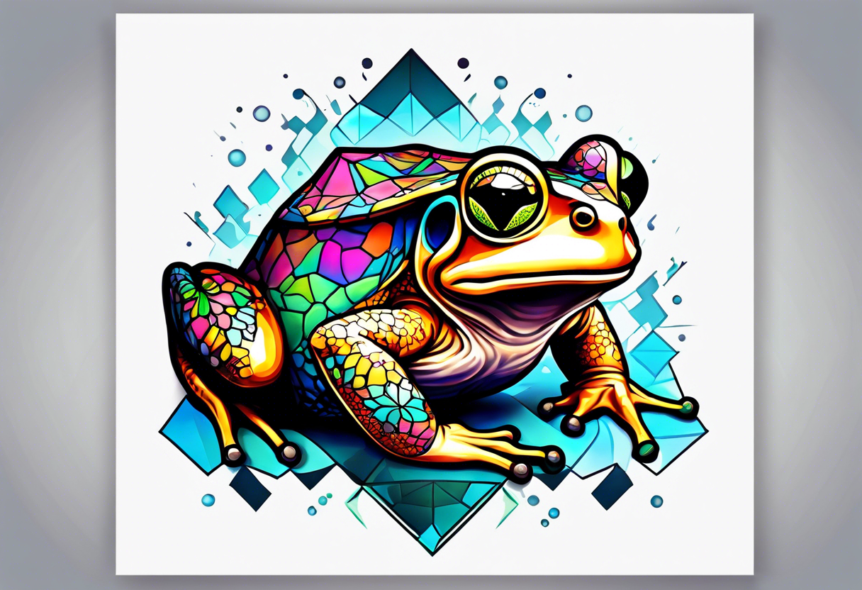 a psychedelic toad tattoo idea