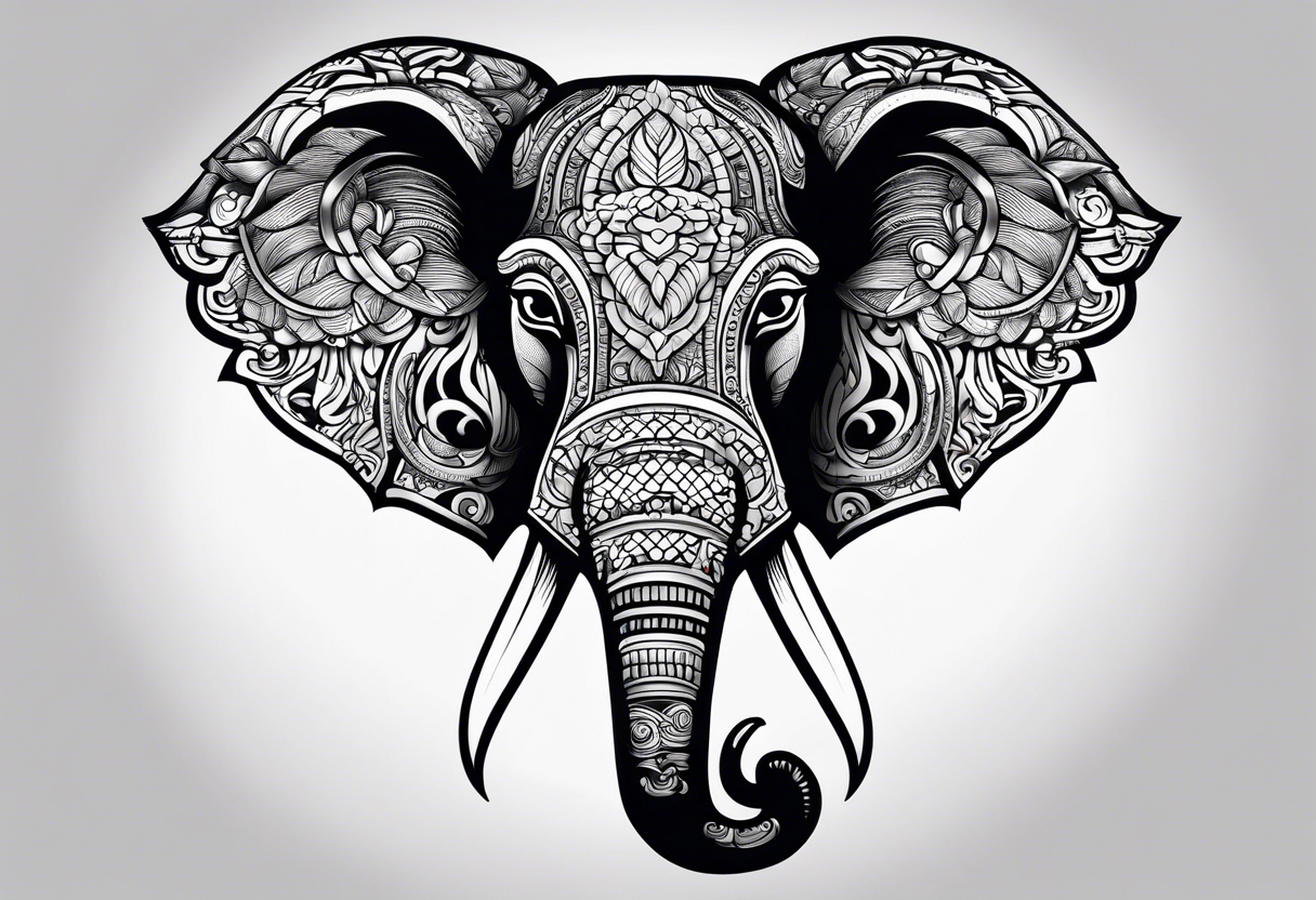 Lego Elephant head tattoo idea