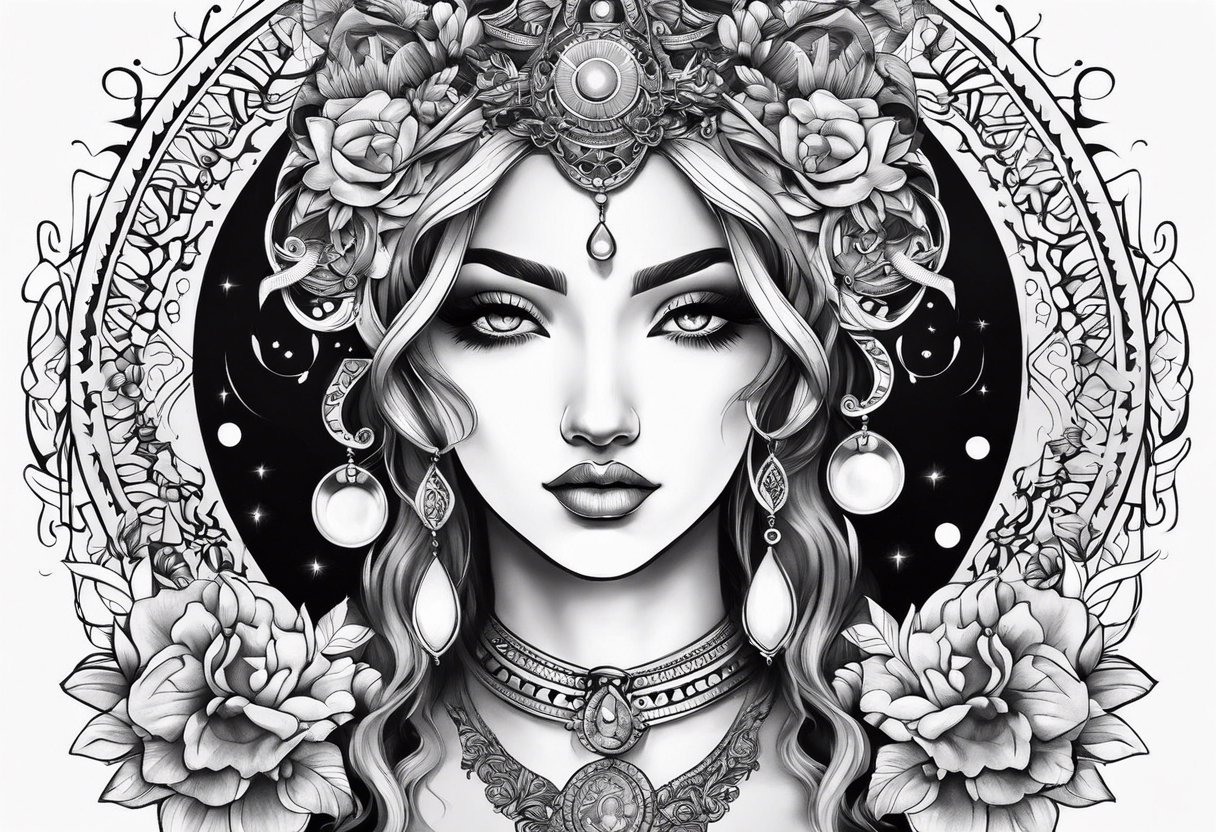 gemini goddess tattoo idea