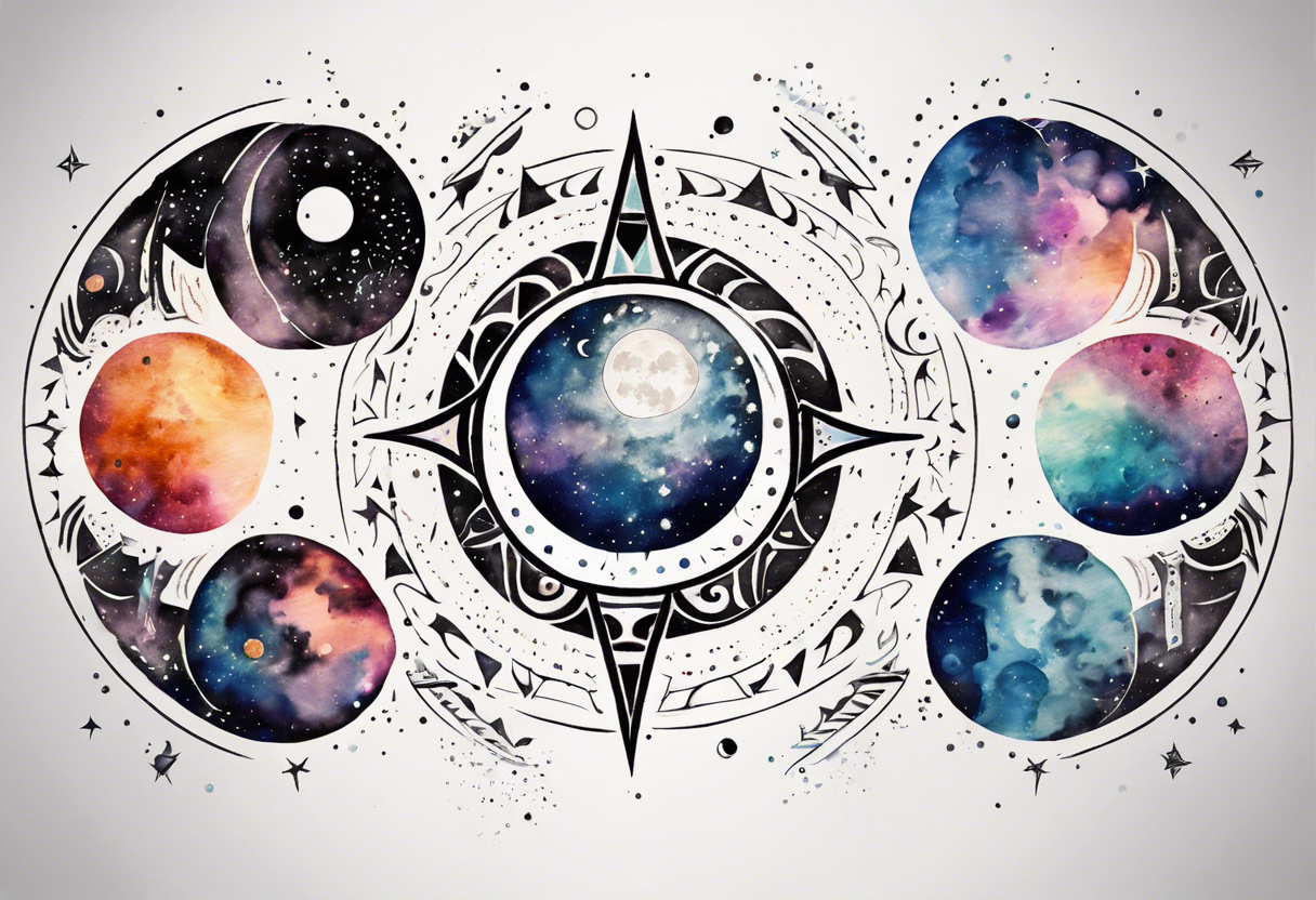 Universe tattoo, Galaxy tattoo, Tattoo designs men