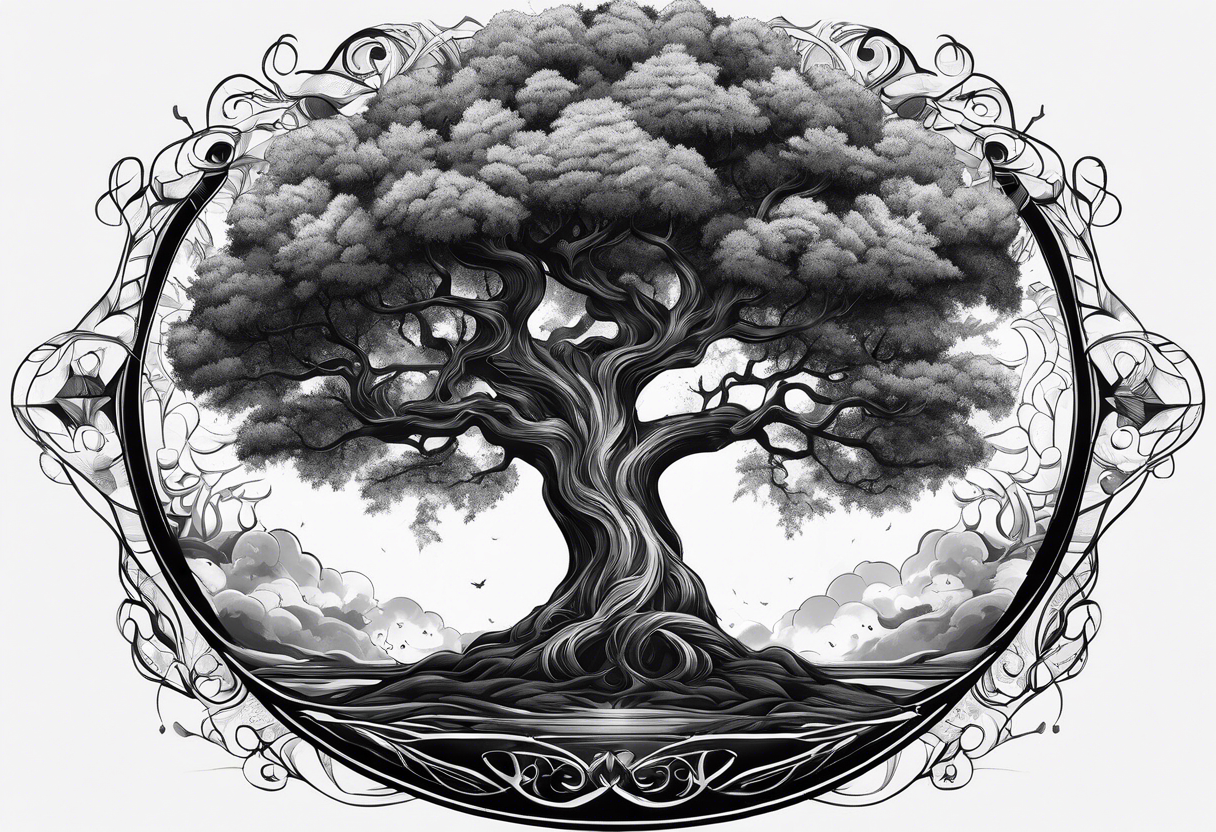 portal tree, forearm tattoo tattoo idea