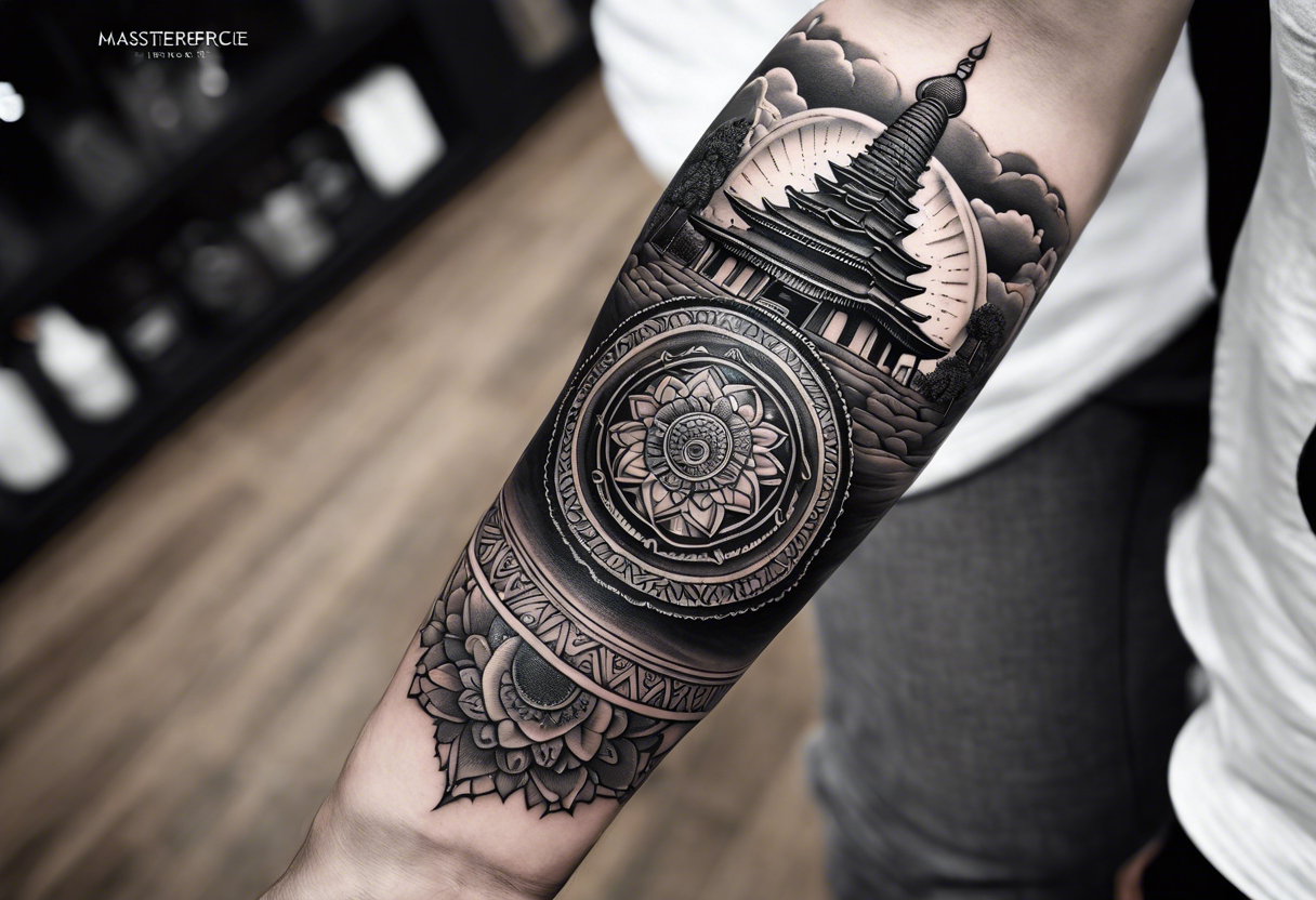 Tattoo uploaded by Mandira Tattoo & Art • World map black back tattoo piece  airplane, dotting black ink • Tattoodo