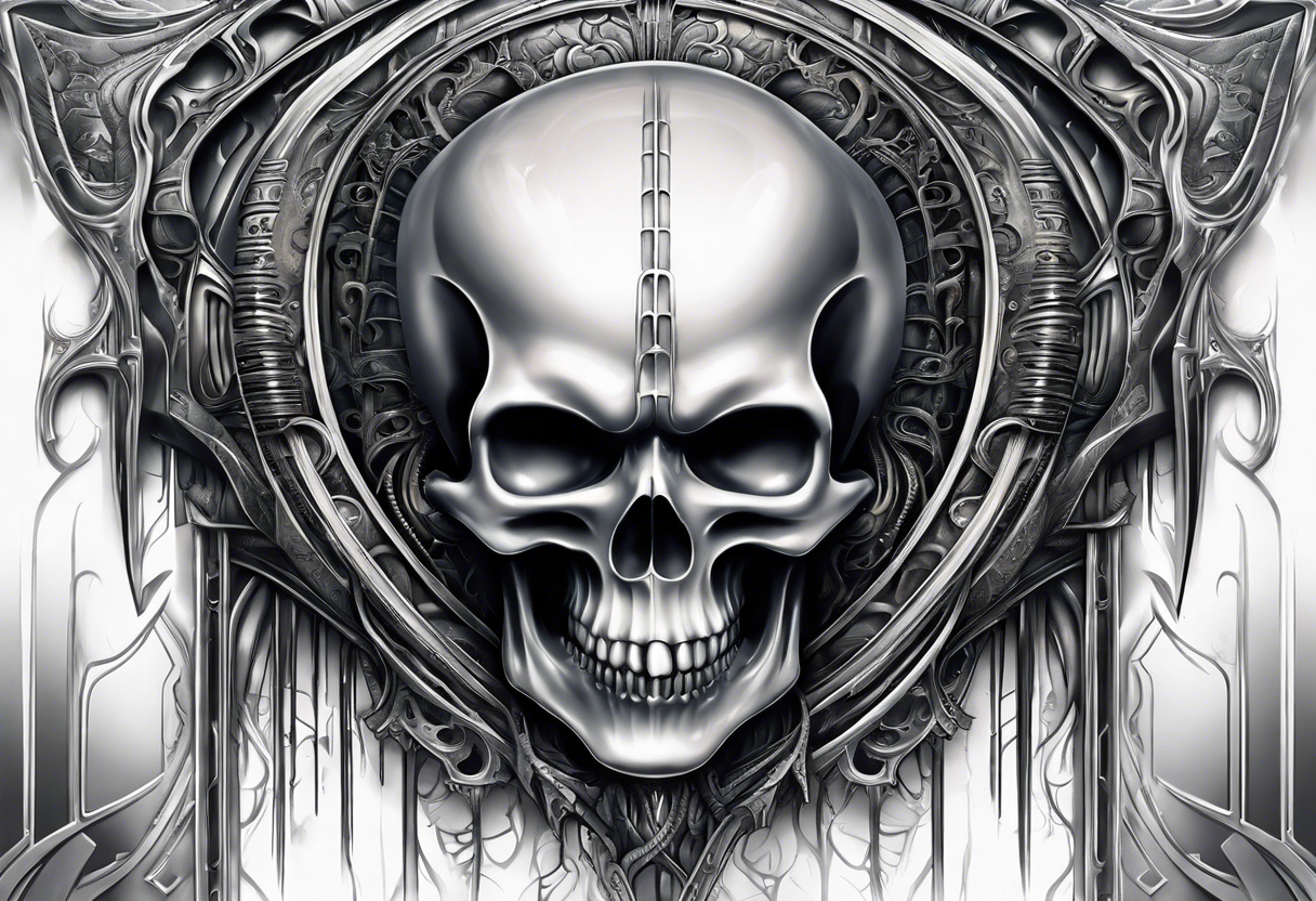 H.R Giger Skull tattoo idea