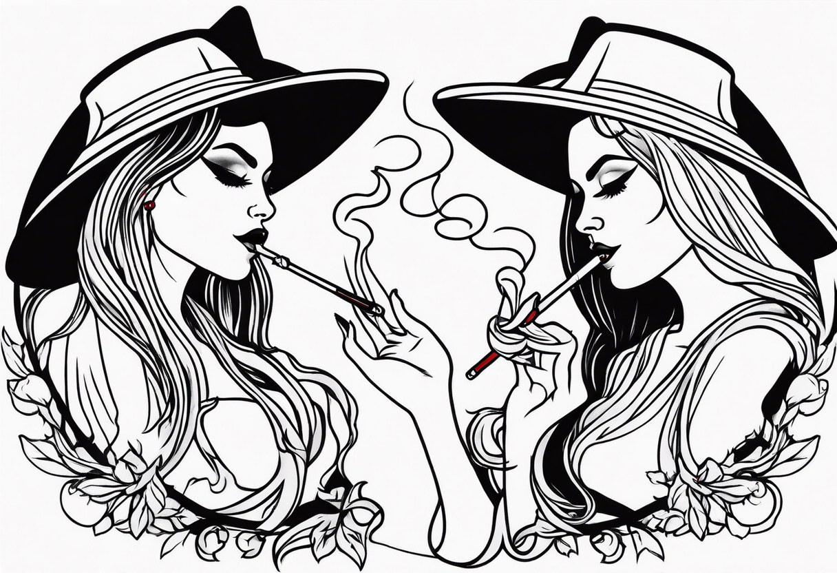 Witches who smoke tattoo idea