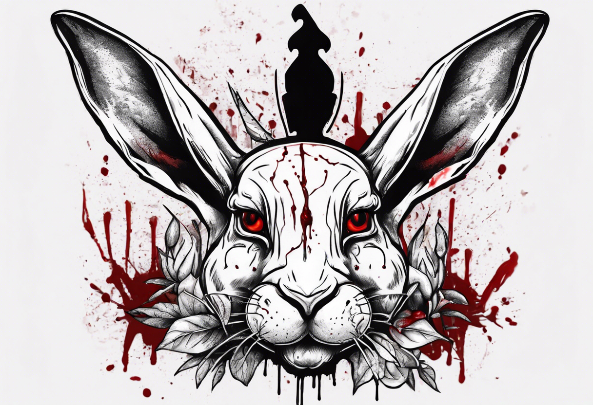 Rabbit Tattoo Design by Ashanti -- Fur Affinity [dot] net