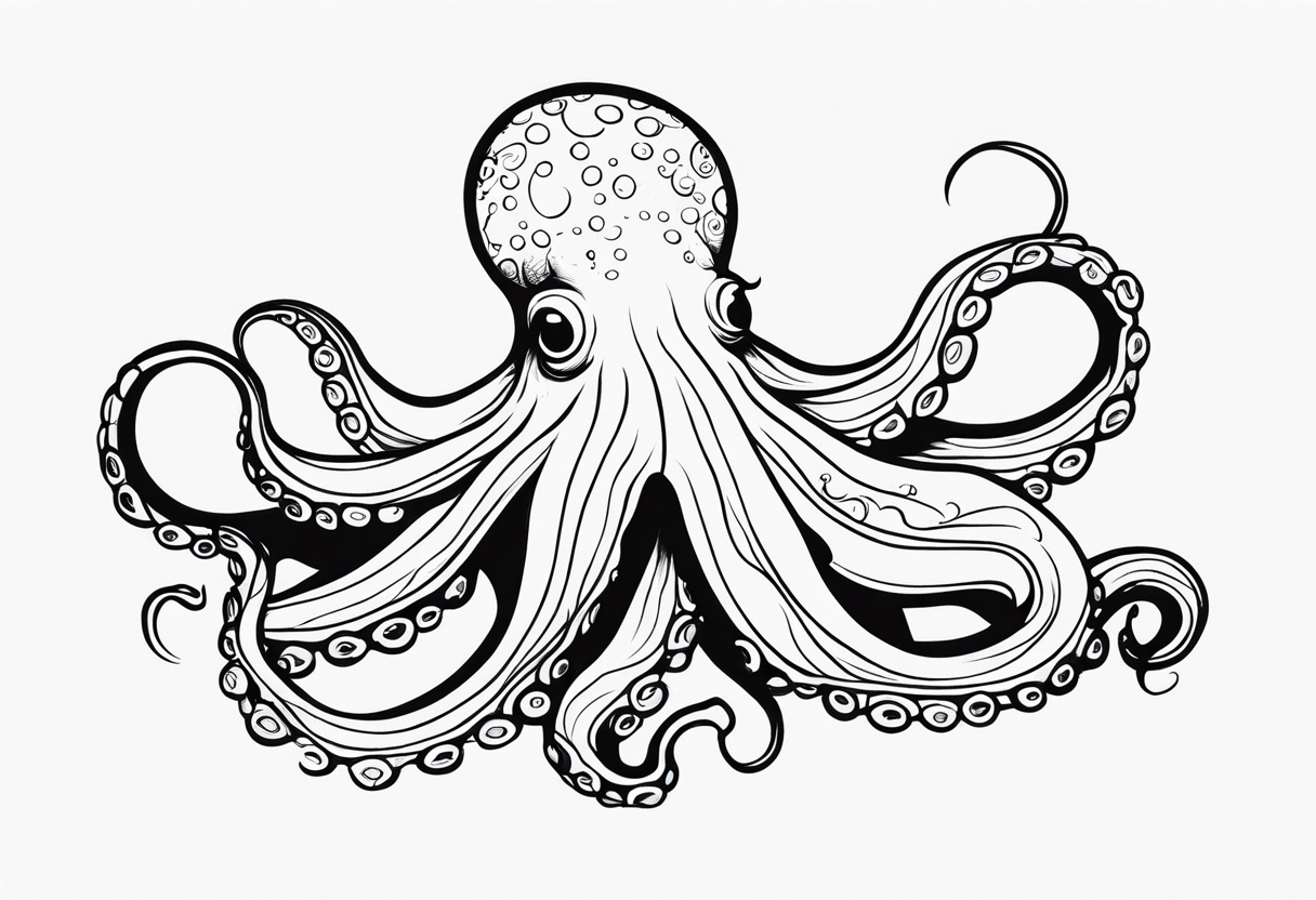 Octopus ten thousand leagues tattoo idea