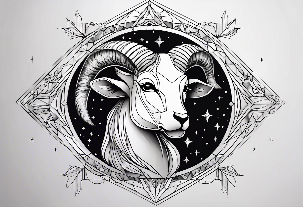 Dainty constellation aries tattoo idea