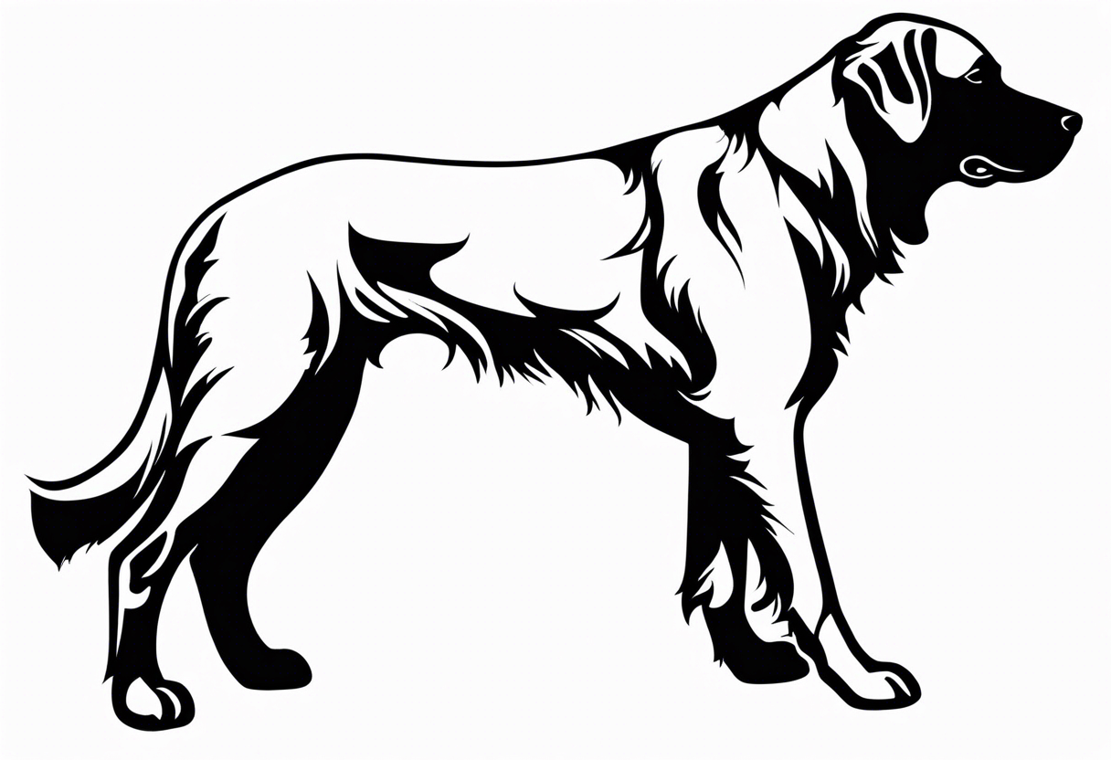 a golden retriever in plain white karate gis tattoo idea