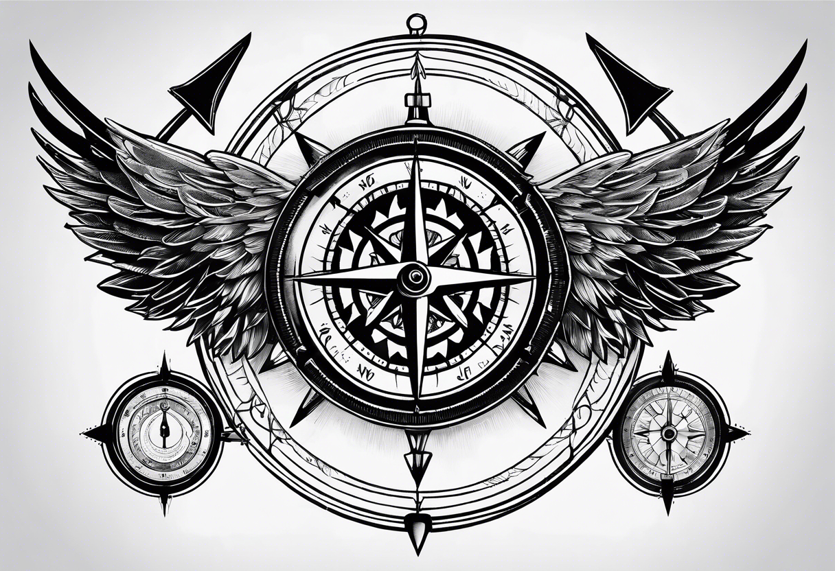 Digital Download Nautical Compass Tattoo Design PNG & SVG Files Download  and Ink Placement - Etsy