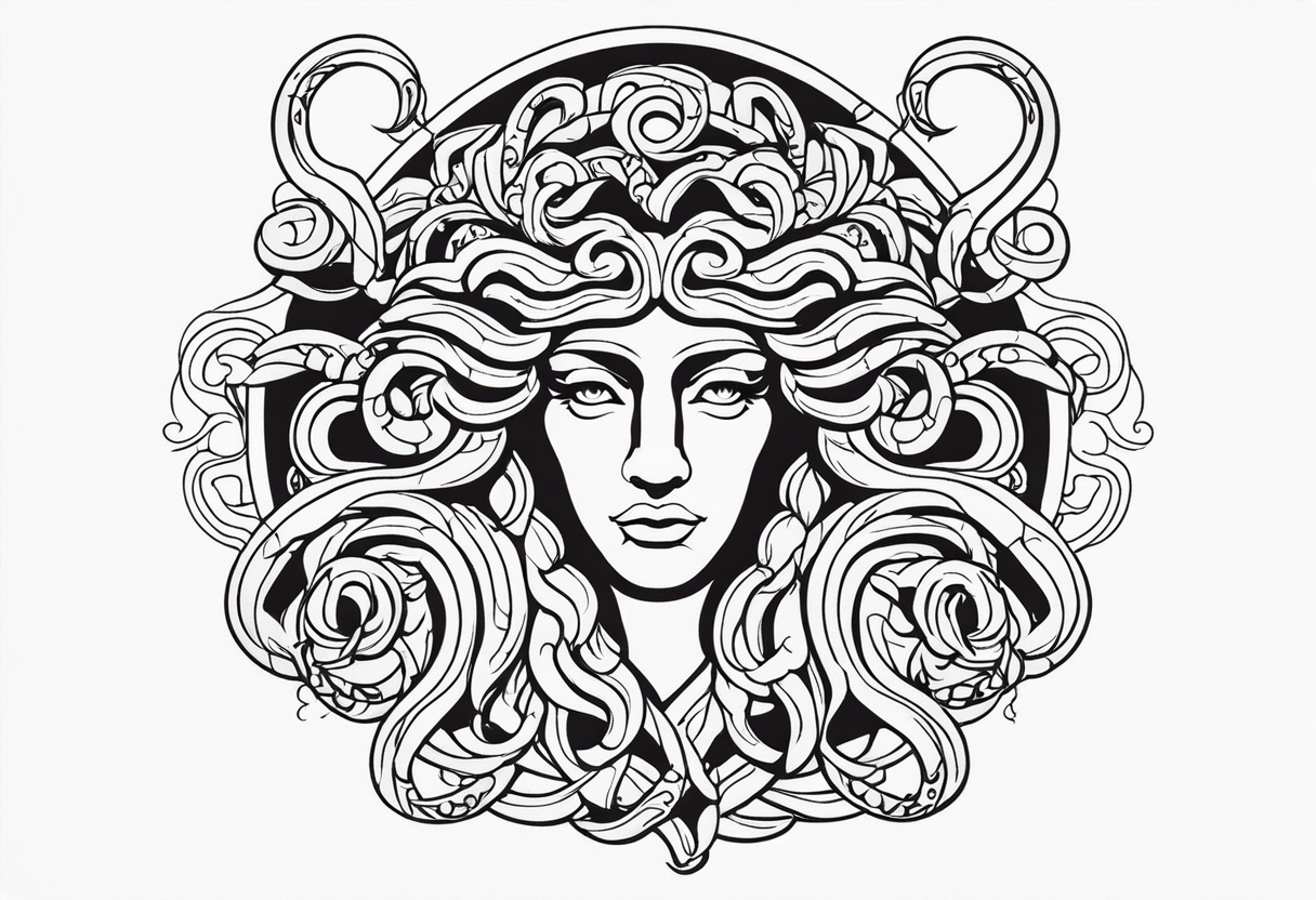 Gorgon Medusa, ancient greece tattoo idea