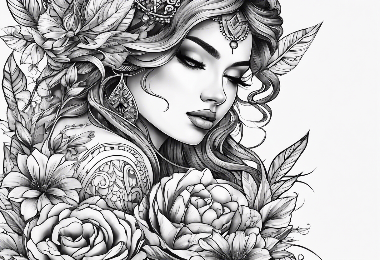 Freehand Floral Tattoo Designs by Falsemarker on DeviantArt
