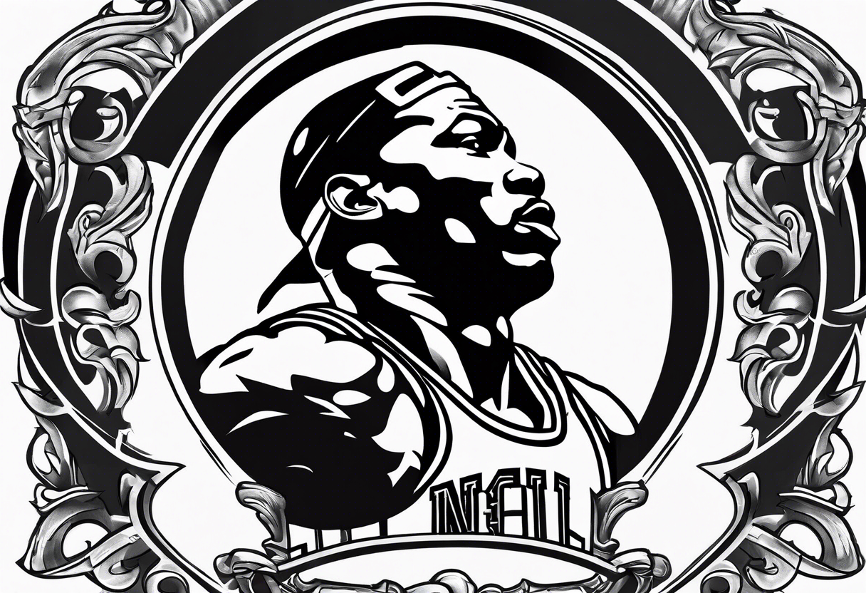 michael jordan tattoo. INlude him sticking his tongue out tattoo idea