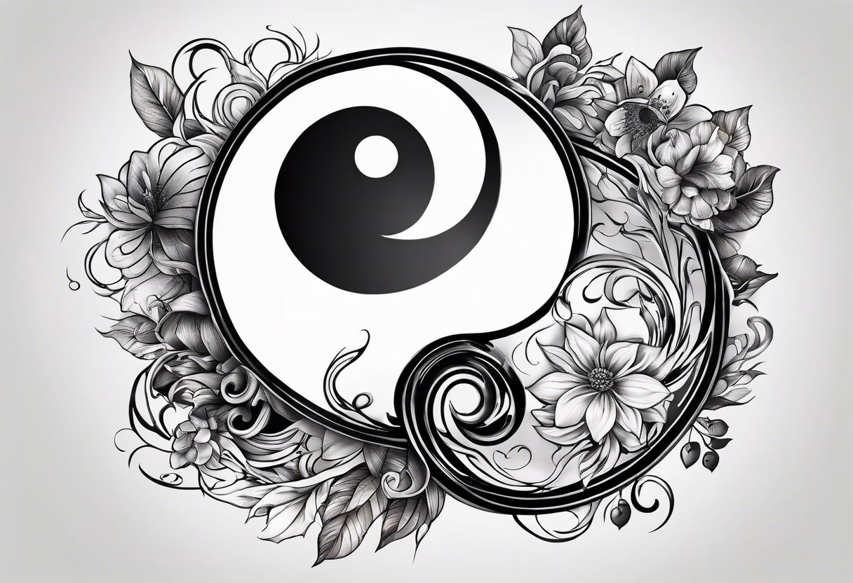 ying yang tattoo idea