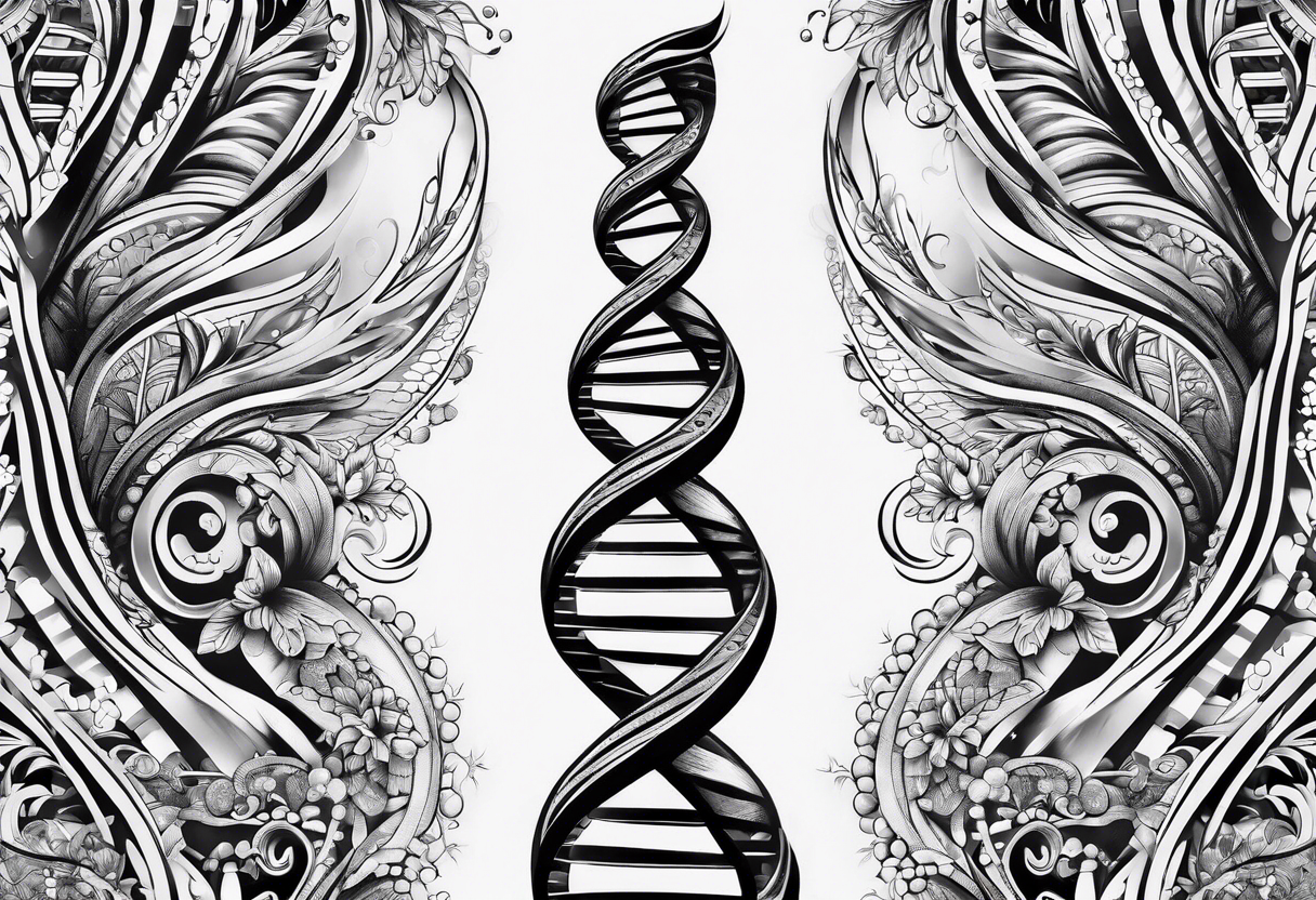 DNA strand tattoo idea