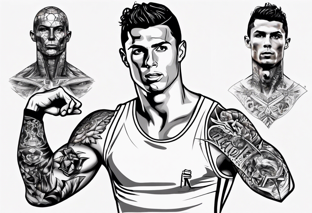Ronaldo ignores fan...With a tattoo of his face