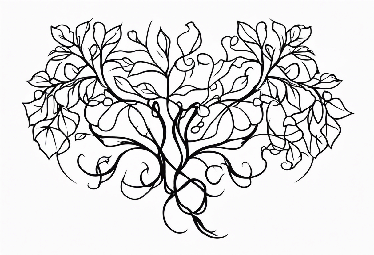 Vine Ivy Roots tattoo idea