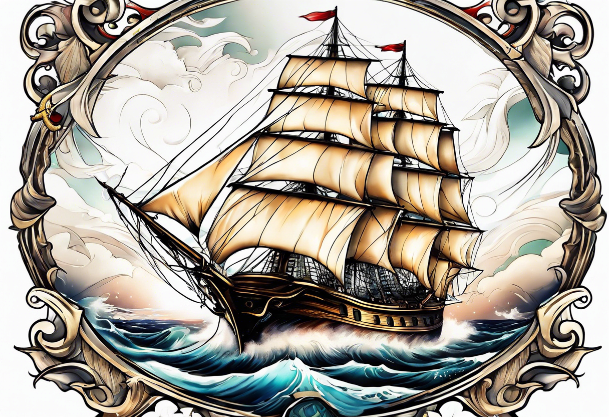 sail the high seas tattoo idea