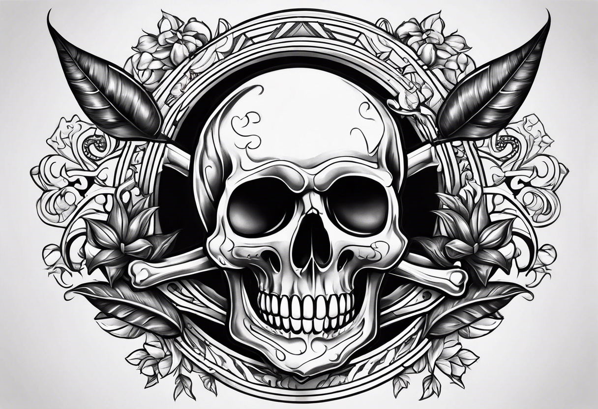 a chilli pepper and a skull and crossbones tattoo idea