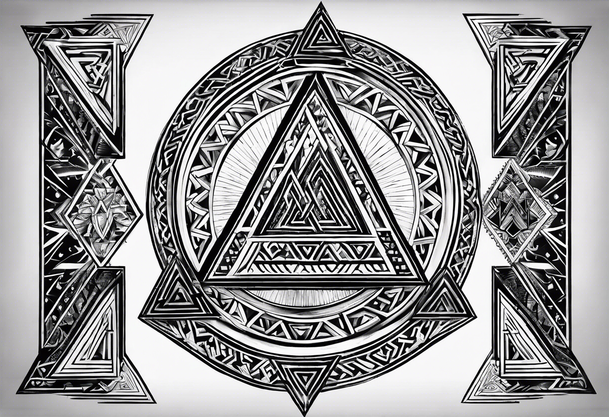 Valknut nordic tattoo idea