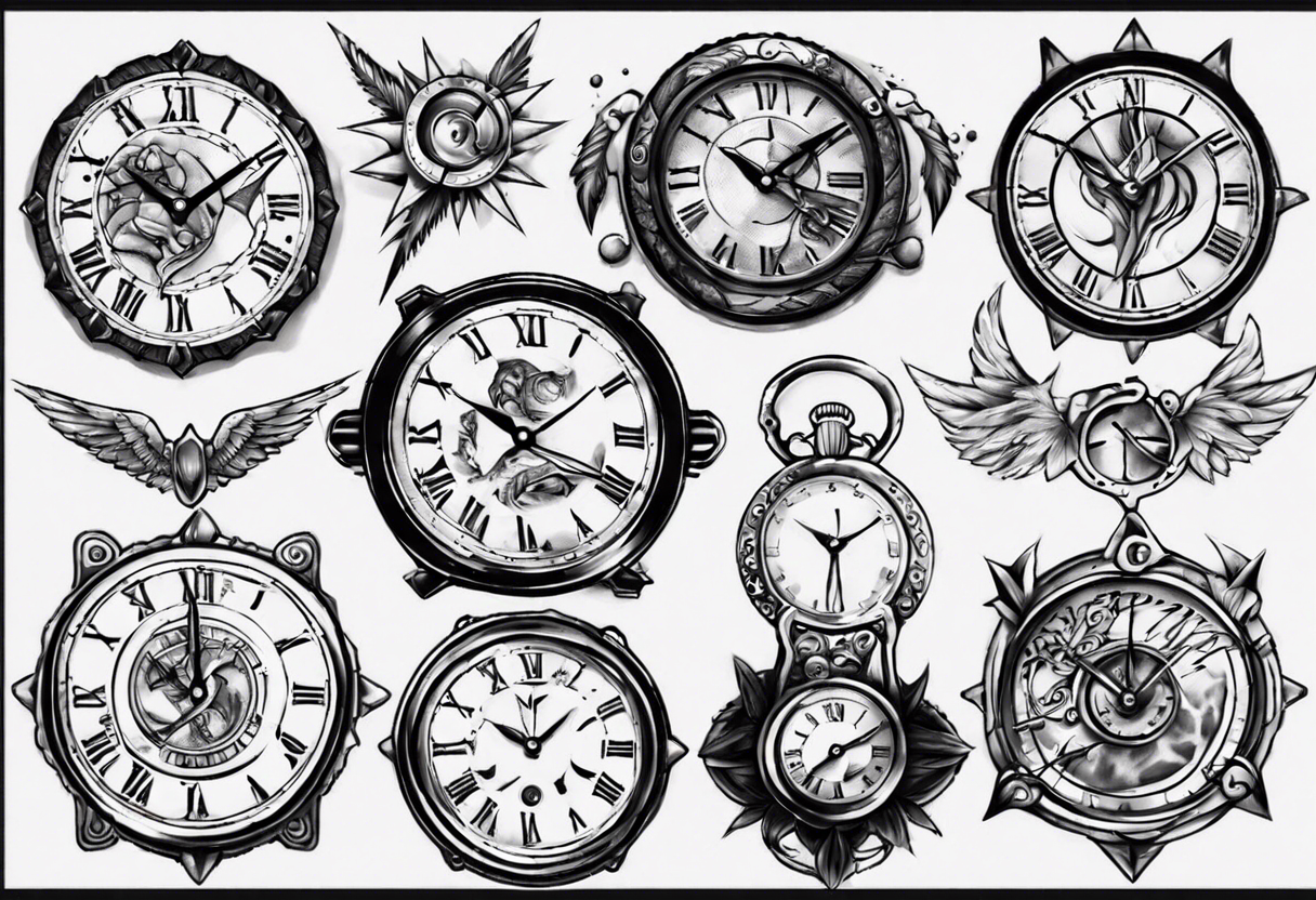 reloj de arena tattoo idea