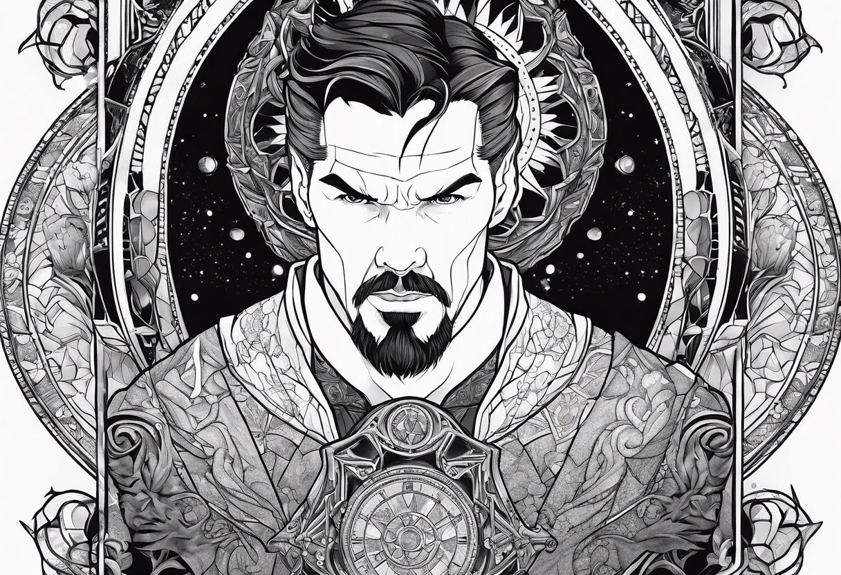 Dr. Strange and the time stone tattoo idea