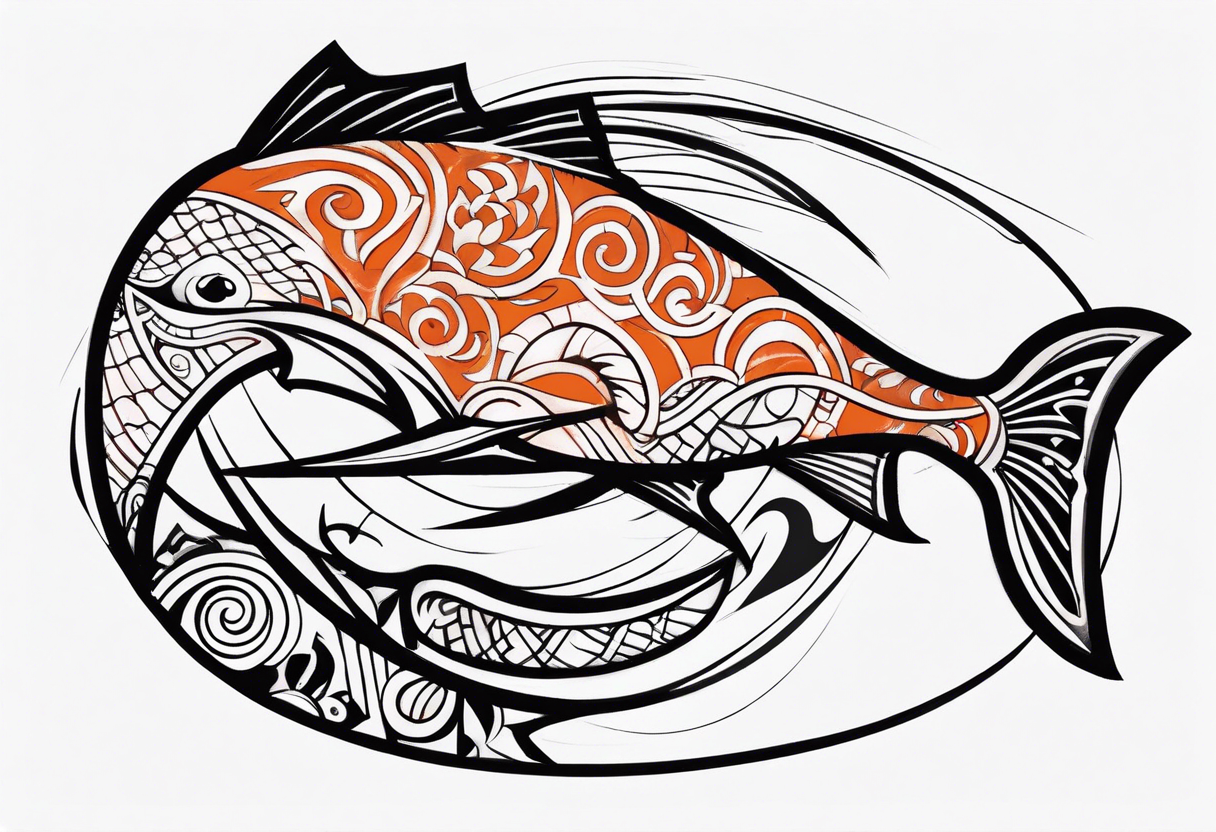 Polynesian fishing hook tattoo tattoo idea