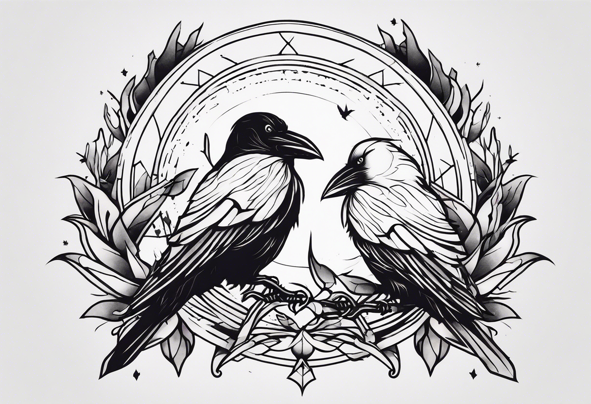 crows tattoo idea