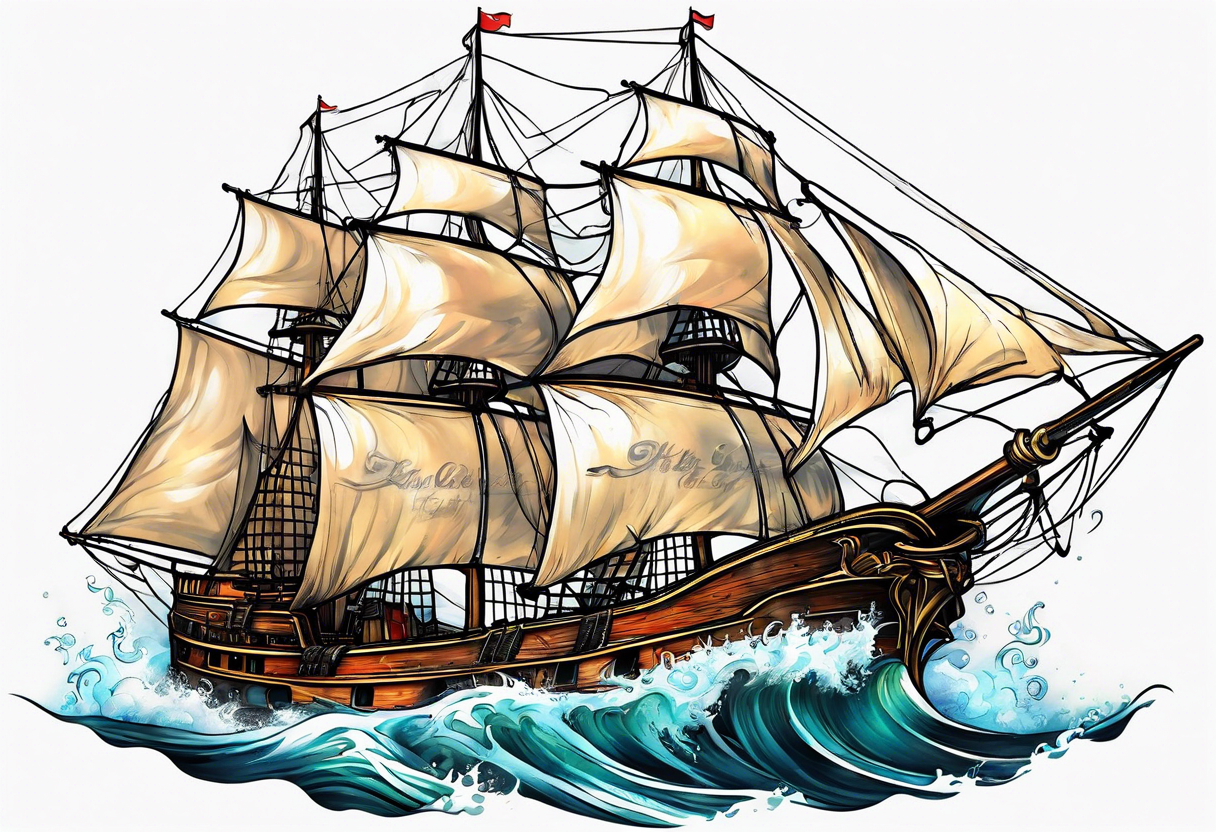 sail the high seas tattoo idea