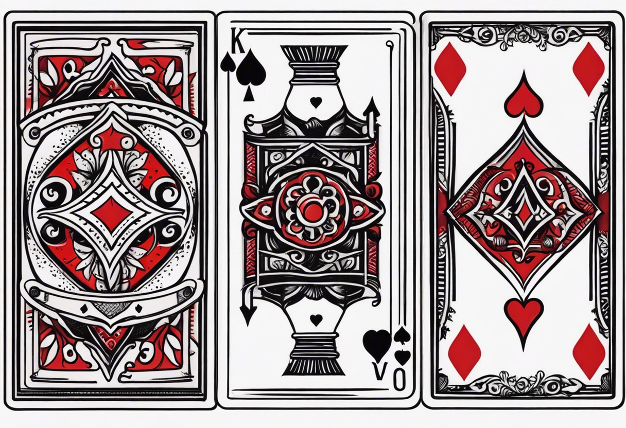 playing cards tattoo idea