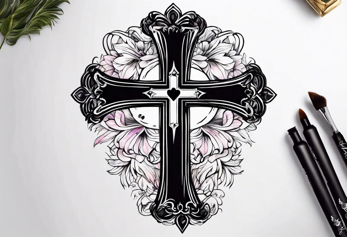 5 x Jesus Christus Kreuz Tattoo - schwarzes Kreuz Tattoo (5) | eBay