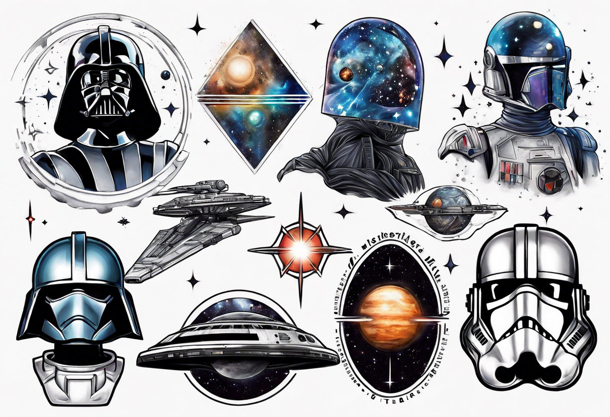 interstellar galactic star wars tattoo idea