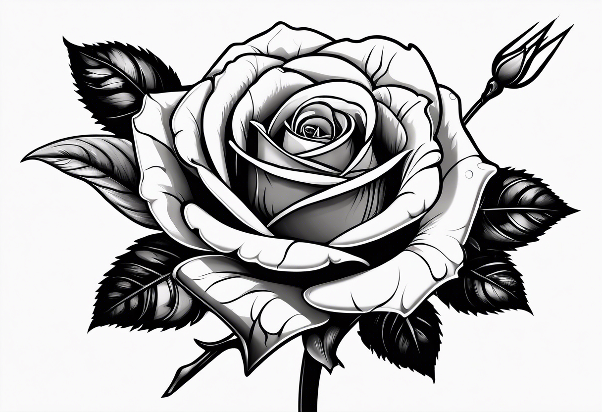 EGMBGM 24 Sheets Black Sketch Rose With Snake Temporary Tattoos For Women,  Sexy Red Rose Branch Crescent Moon Tattoo Sticker For Girls, Waterproof Arm  Leg Neck Fake Flowers Tattoo Temporary Tatoo Kit