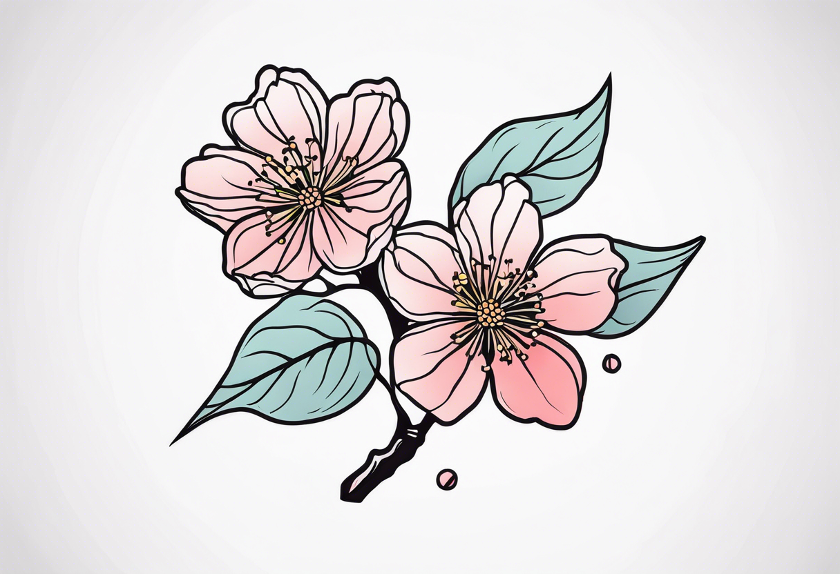 Cherry blossom tattoo idea