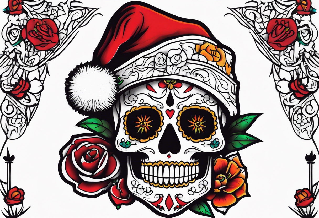 santa muerta tattoo idea