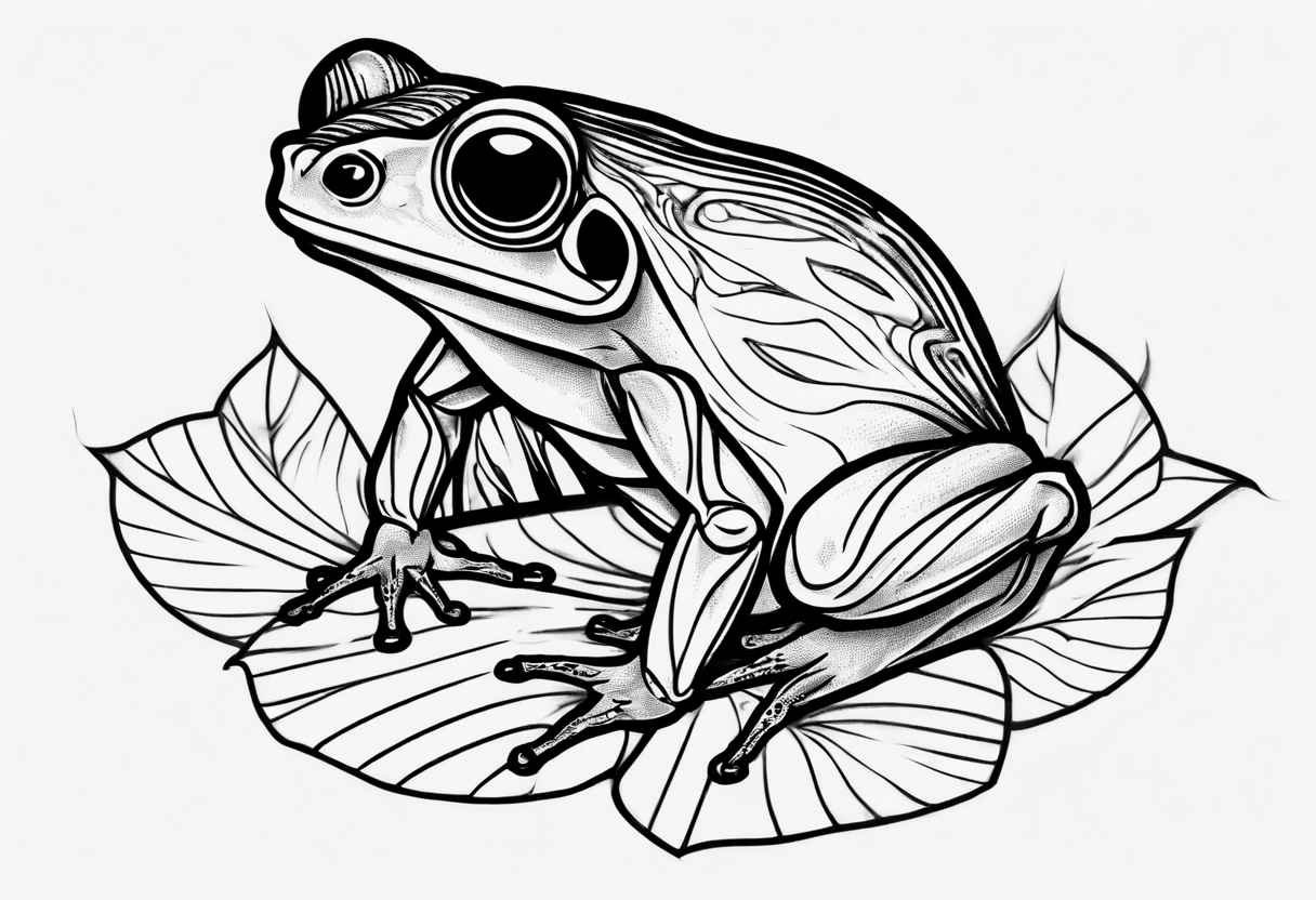 cybersigilism common coqui sitting on flor de maga tattoo idea