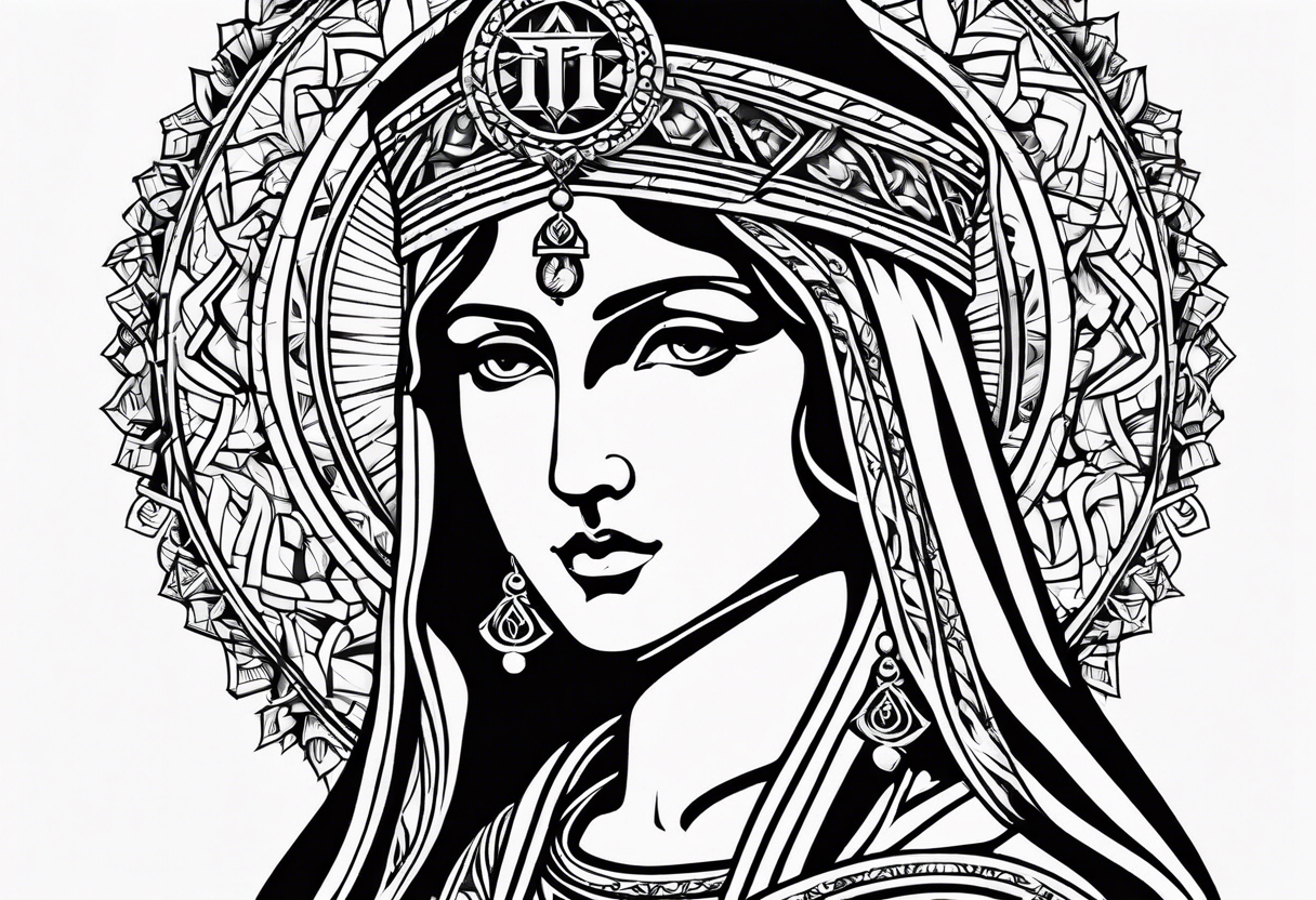 Holy Virgin tattoo idea