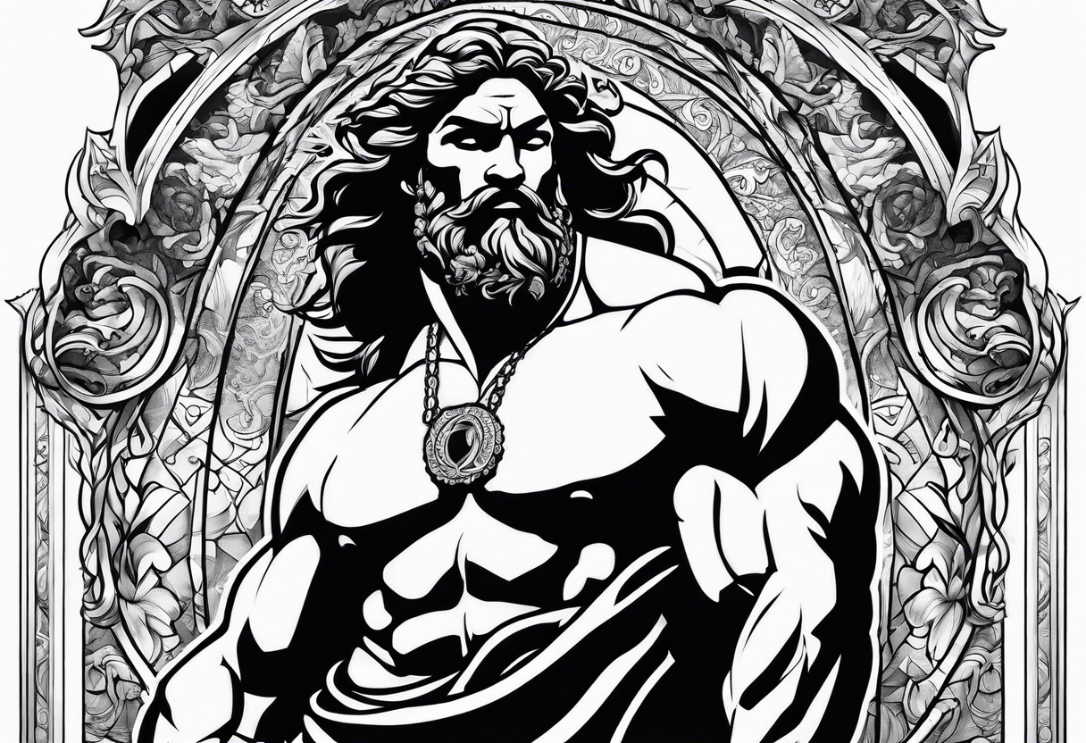 Hercules with prayer tattoo idea