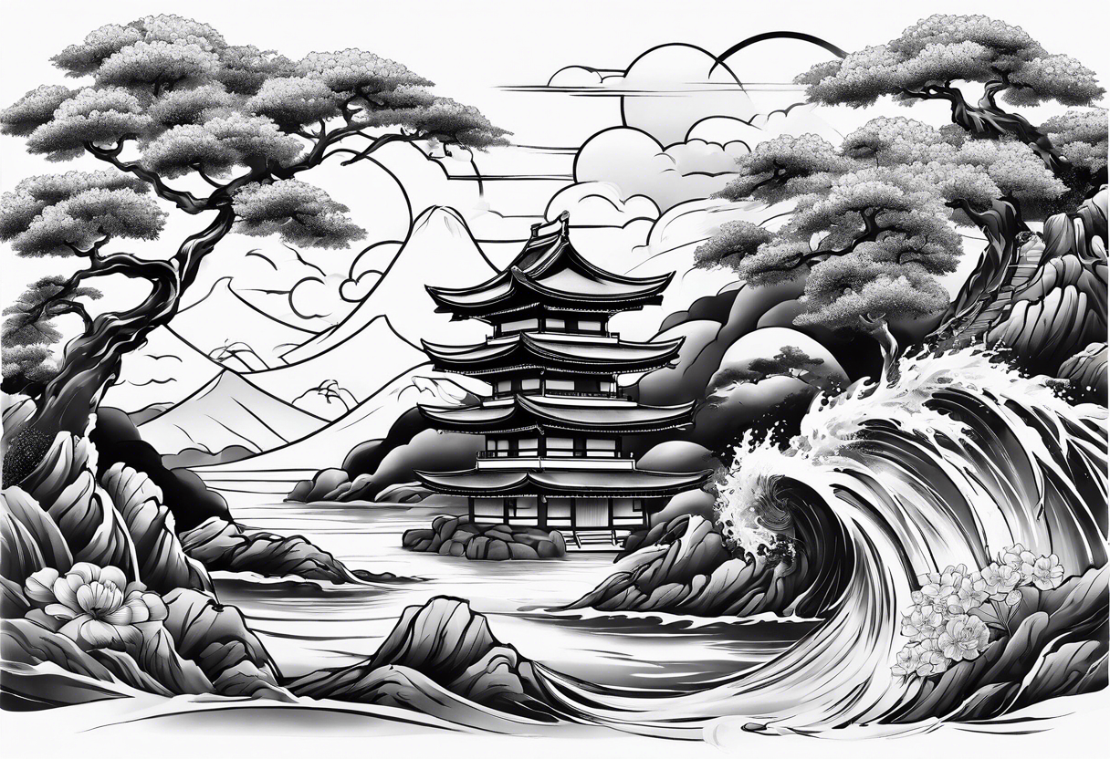 water and air in japanese sleeve tattoo tattoo idea