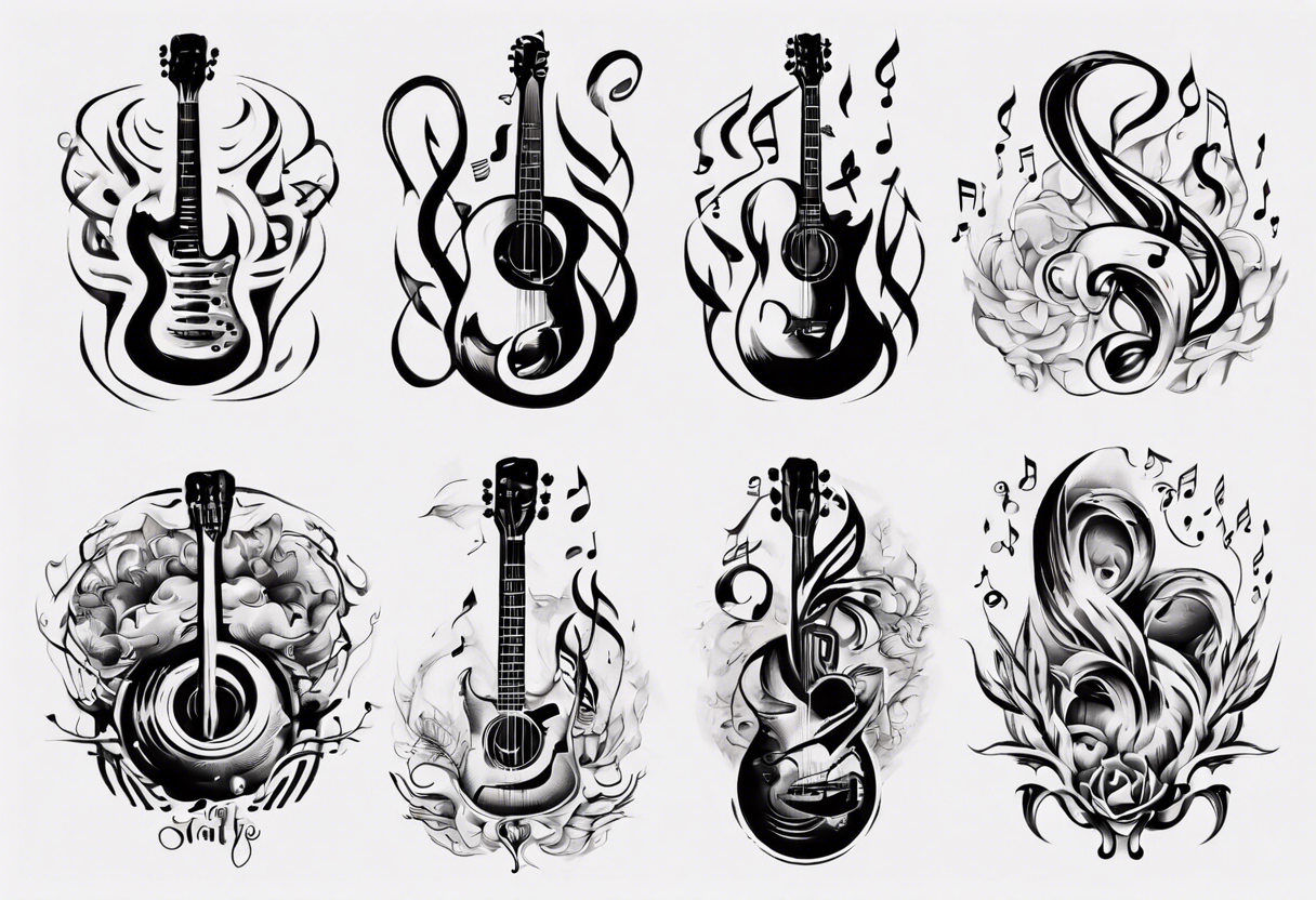 String Instruments Giraffids String Instrument Accessory , guitar tattoo  transparent background PNG clipart | HiClipart