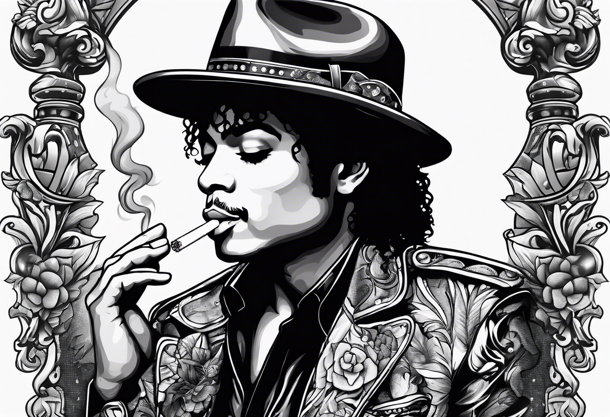 micheal jackson smoking cigarette tattoo idea